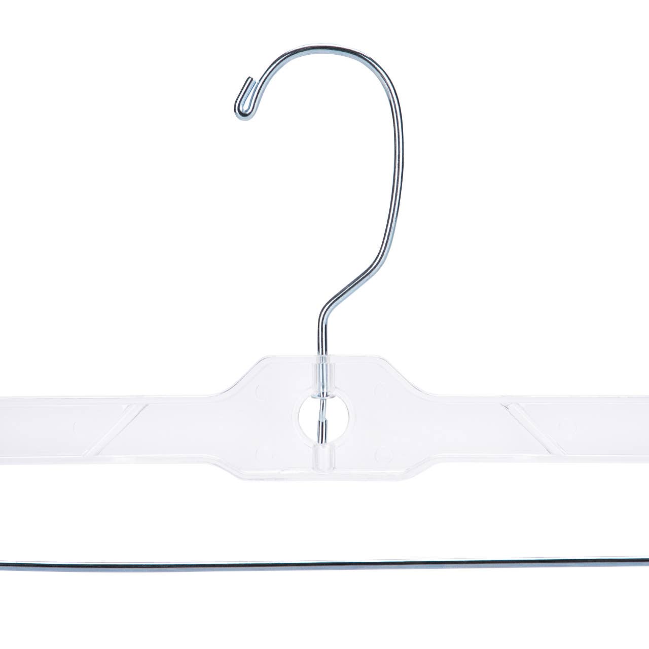14" Clear Plastic Skirt/Pant Hangers - Pack of 20