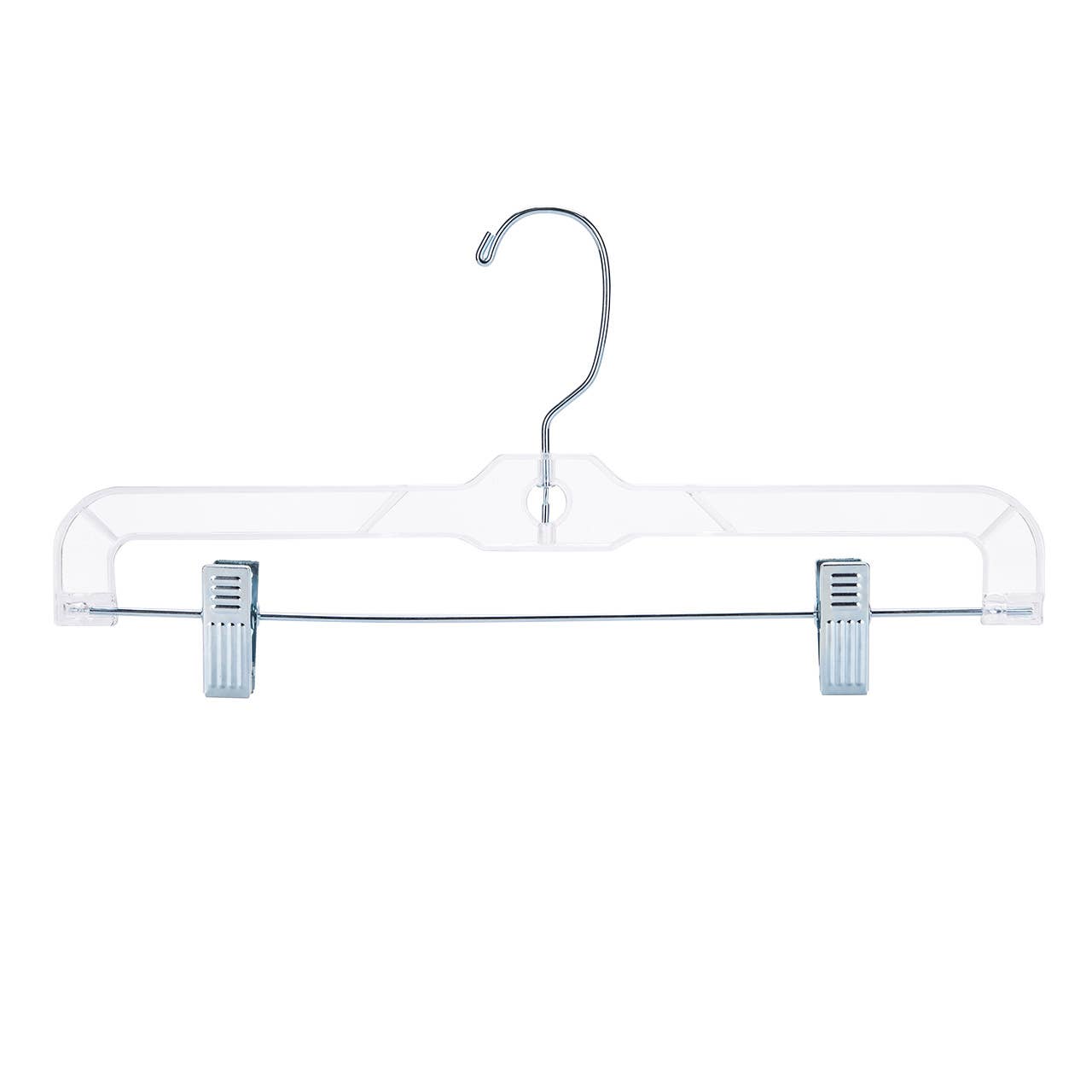 14" Clear Plastic Skirt/Pant Hangers - Pack of 20