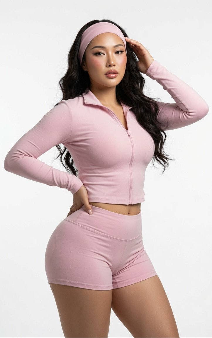 MB FASHION Women’s 3-Piece Activewear Set 6019