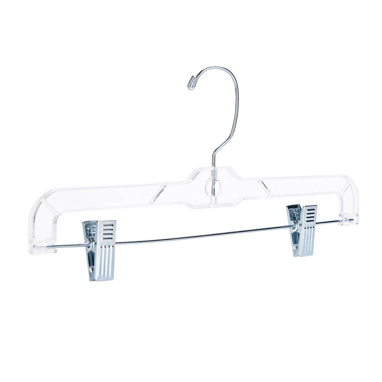 14" Clear Plastic Skirt/Pant Hangers - Pack of 20
