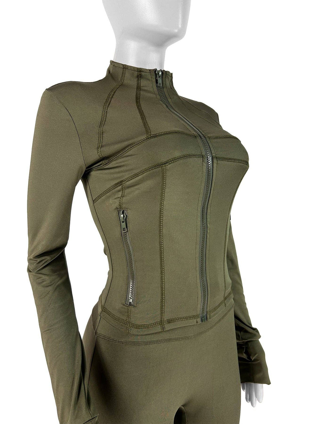 MB FASHION  Athletic Set Long-Sleeve Zip-Up Design 4068LY