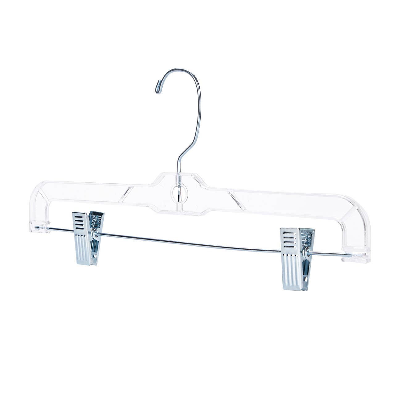 14" Clear Plastic Skirt/Pant Hangers - Pack of 20