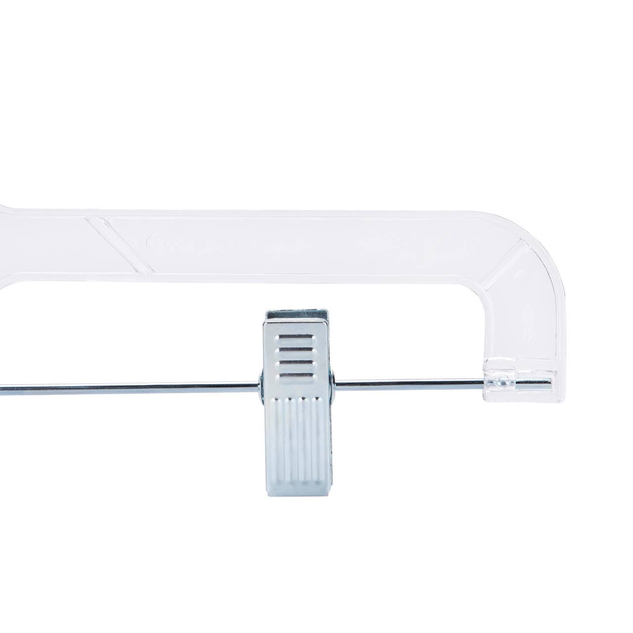 14" Clear Plastic Skirt/Pant Hangers - Pack of 20
